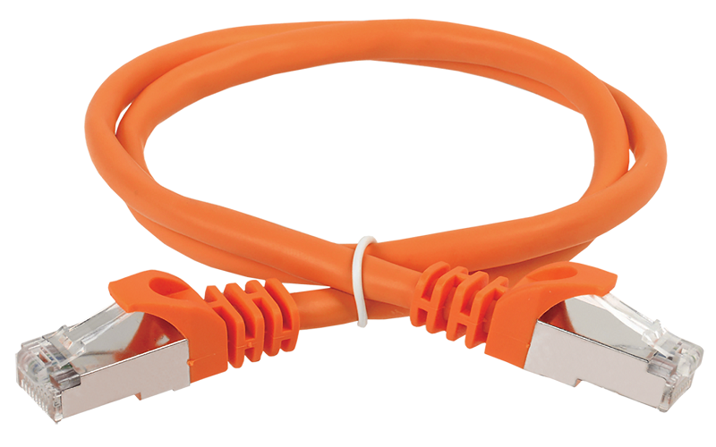 ITK Коммутационный шнур (патч-корд) кат.6 FTP 0,5м оранжевый
