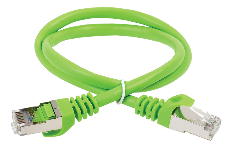 ITK Коммутационный шнур (патч-корд) кат.6 FTP 0,5м зеленый