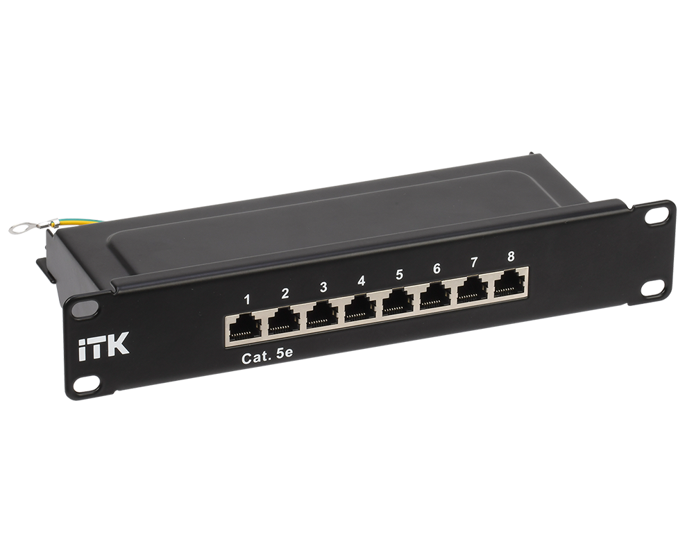 ITK 1U патч-панель кат.5E STP 8 портов 10