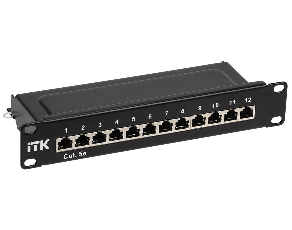 ITK 1U патч-панель кат.5E STP 12 портов 10